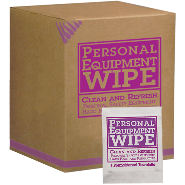 Personal Equipment Wipes, 100 Wipes, 8-3/16" x 5-1/4"