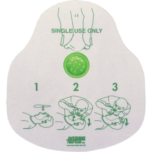 Safecross CPR Faceshield, Single Use Faceshield, Class 2