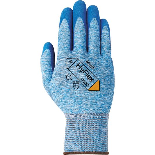 Ansell Hyflex® 11-920 Gloves, 10/X-Large, Nitrile Coating, 15 Gauge, Nylon Shell