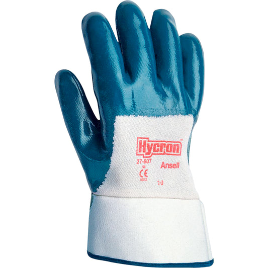 Ansell Hycron® 27-607 Gloves, 10/X-Large, Nitrile Coating, Cotton Shell