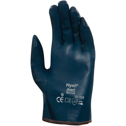 Ansell Hynit® 32-125 Gloves, 7.5, Nitrile Coating, Polyester/Cotton Shell