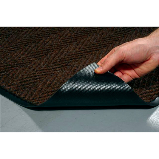 Mat Tech Chevron™ Matting, Scraper/Wiper, 2' x 3' x 5/16", Pebble Brown
