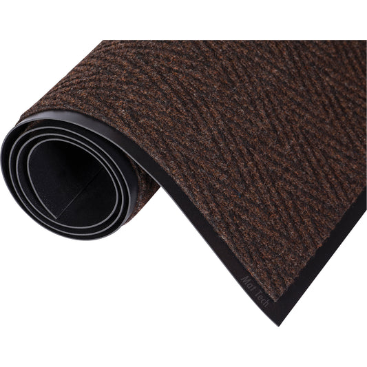 Mat Tech Chevron™ Matting, Wiper/Scraper, 6' x 15' x 5/16", Brown