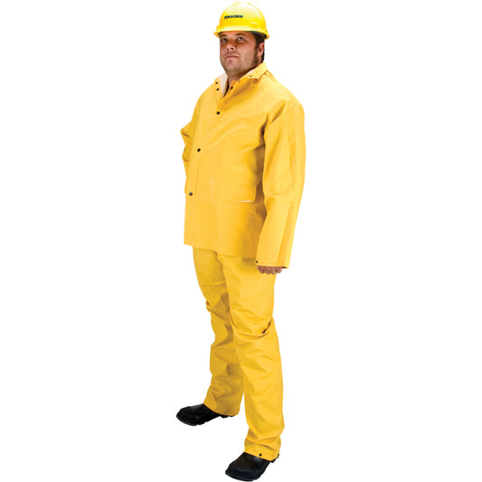 Zenith Safety Products RZ600 Flame Resistant Rain Suit, 4X-Large, Yellow