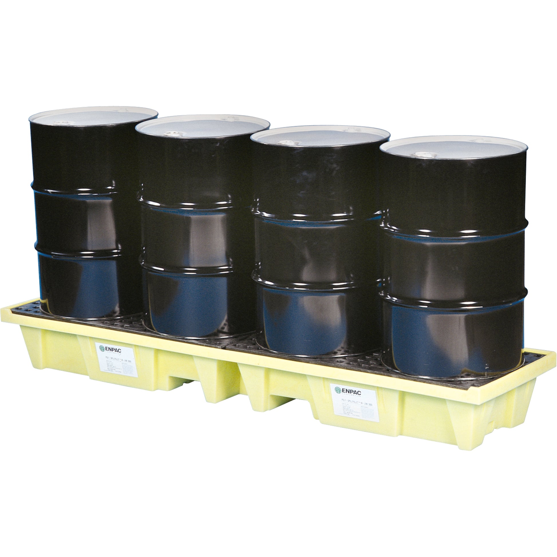 Enpac Low-Profile In-line Poly-Spillpallet™ 3000 Without Drain, 66 US gal. Spill Capacity, 98" x 25.2" x 12"