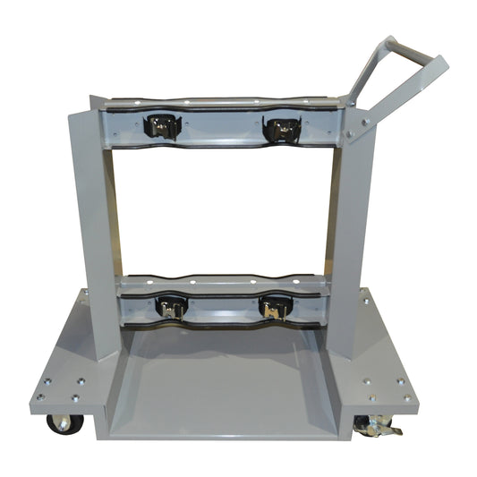 Mobile Cylinder Supports, Polyolefin Wheels, 24" W x 40" L Base, 1600 lbs.