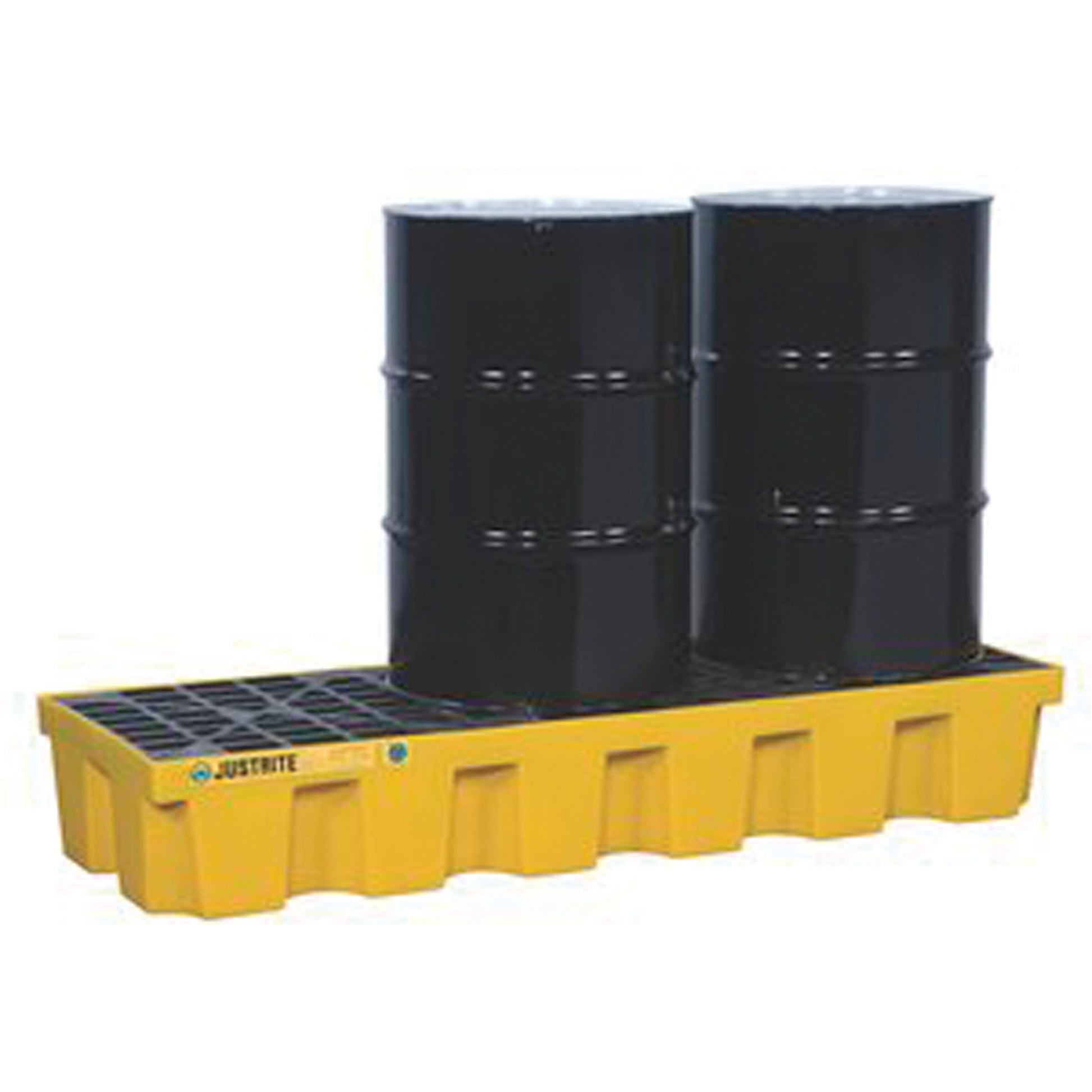 Justrite EcoPolyBlend™ Spill Control Pallets - Without Drain, 75 US gal. Spill Capacity, 73" x 25" x 11.6"