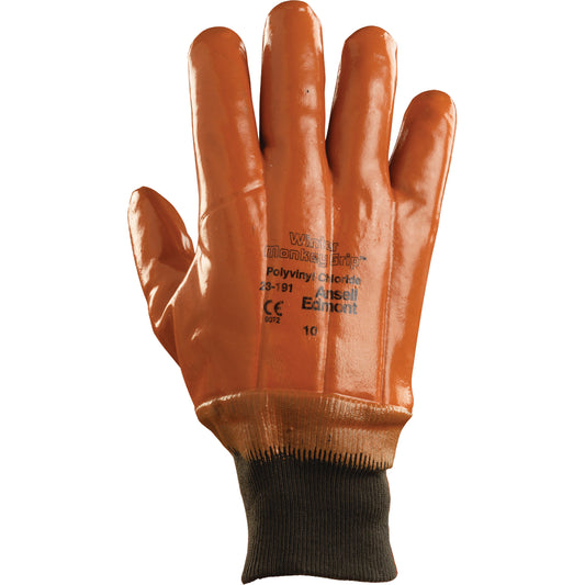 Ansell Winter Monkey Grip® 23-191 Glove, 10/X-Large, PVC Coating, PVC Shell