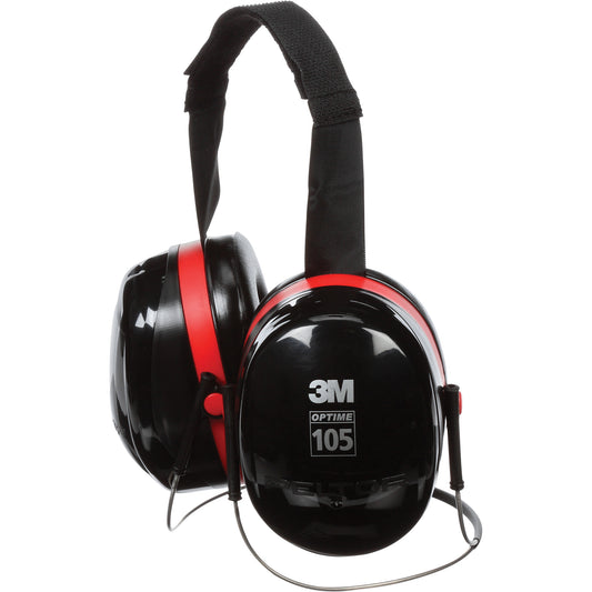 3M Peltor™ Optime™ 105 Series Earmuffs, Neckband, 29 NRR dB
