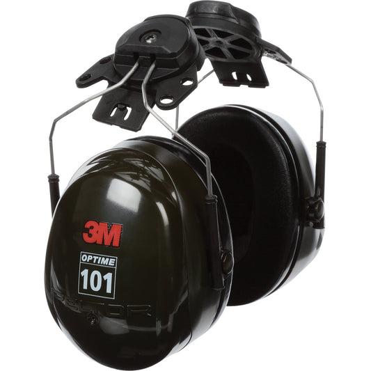 3M Peltor™ Optime™ 101 Series Earmuffs, Cap Mount, 24 NRR dB