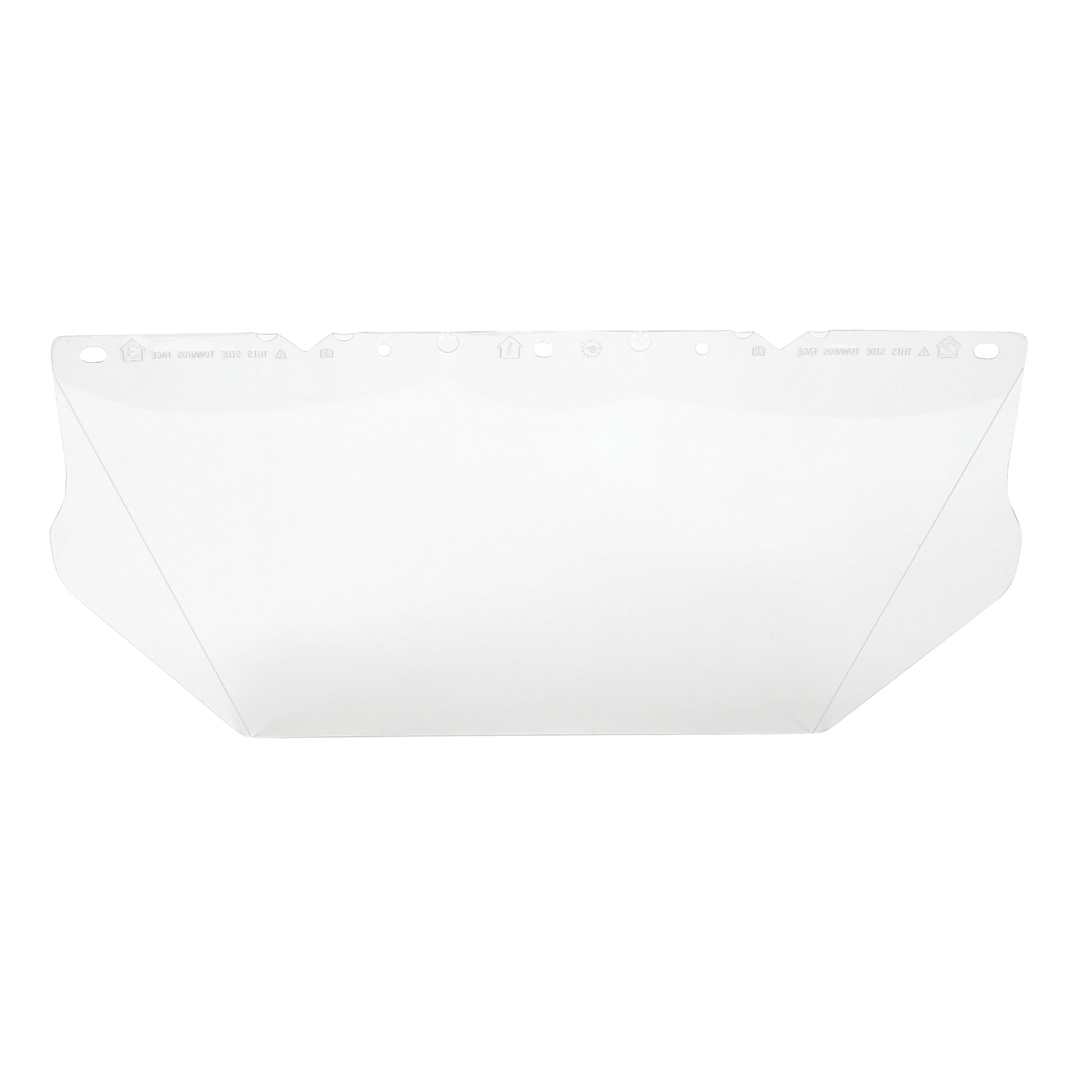MSA V-Gard® Visors for General Purpose, Polycarbonate, Clear Tint