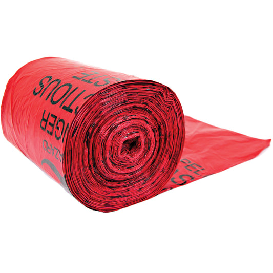 Hazardous Waste Bags, Bio-Hazard, 24" L x 33" W, 56.8 L (15 Gal.) Capacity