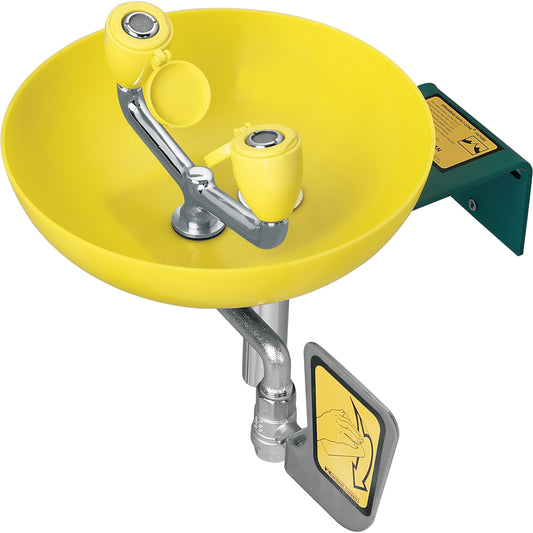 Speakman Eyewash Station, Wall-Mount Installation, Plastic Bowl