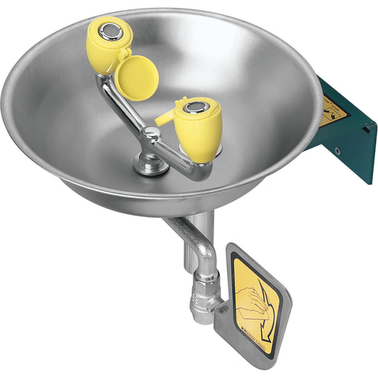 Speakman Eyewash Station, Wall-Mount Installation, Stainless Steel Bowl
