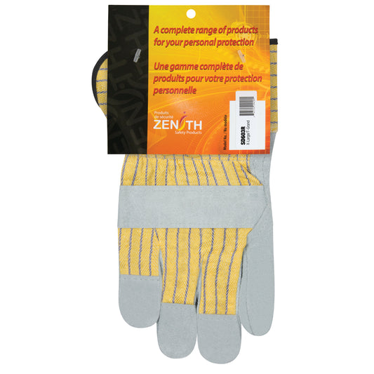 Zenith Safety Products Superior Quality Fitters Gloves, X-Large, Split Cowhide Palm, Cotton Inner Lining