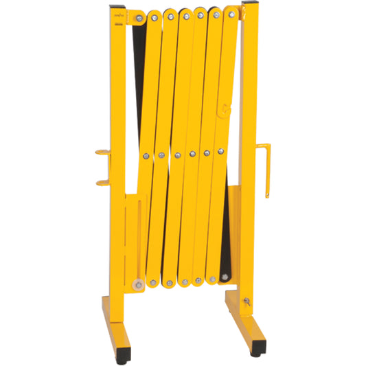 Zenith Safety Products Expandable Barrier, 37" H x 11' L, Black/Yellow