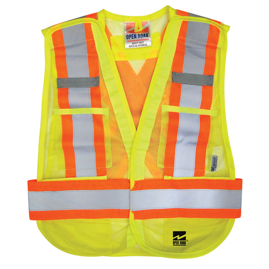 Viking Open Road® Tear Away Vest , High Visibility Lime-Yellow, Polyester