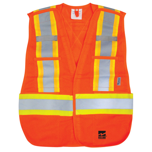Viking Open Road® Tear Away Vest , High Visibility Orange, Polyester