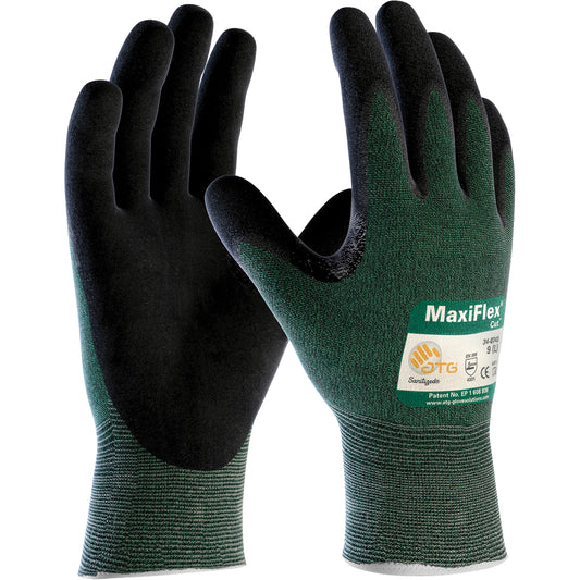 Protective Industrial Products ATG MaxiFlex® Cut™ Seamless Knit Gloves, Size 2X-Large, 15 Gauge, Foam Nitrile Coated, Polyethylene Shell, ANSI/ISEA 105 Level 2/EN 388 Level 3