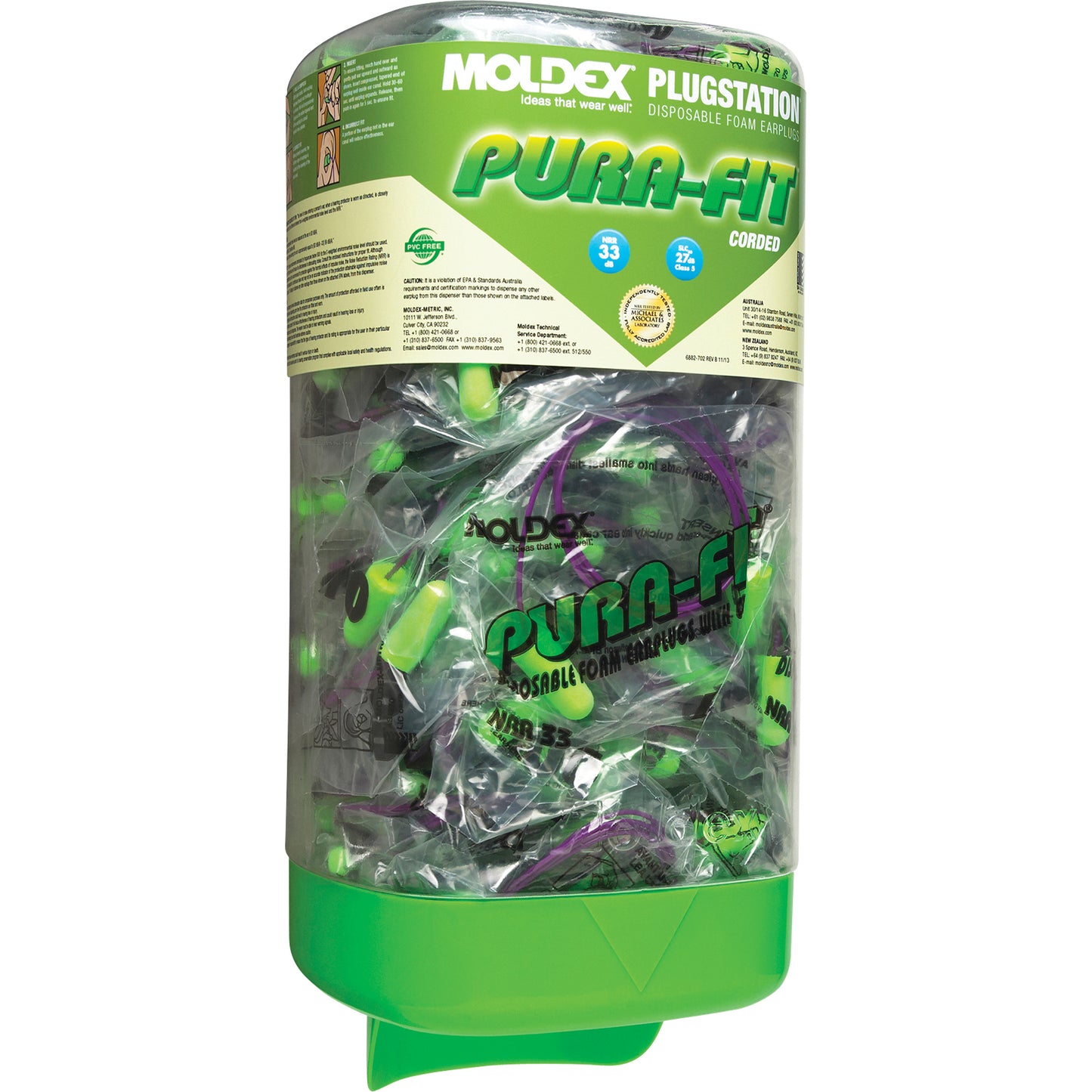 Moldex PlugStation® with Corded Pura-Fit® Earplugs