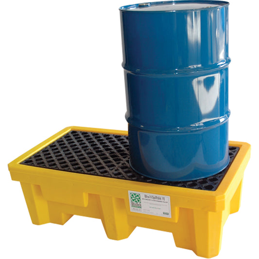 Ultratech 2-Drum Ultra-Spill Pallet®, 66 US gal. Spill Capacity, 53" x 29" x 16.5"