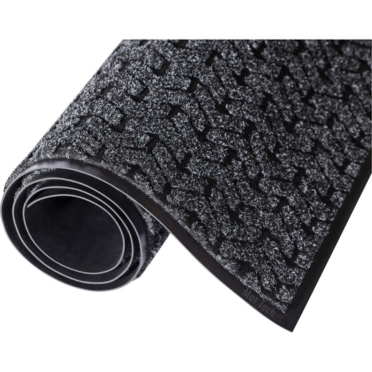Mat Tech Tire-Track™ Entrance Mat, Wiper/Scraper, 4' x 60' x 3/8", Charcoal
