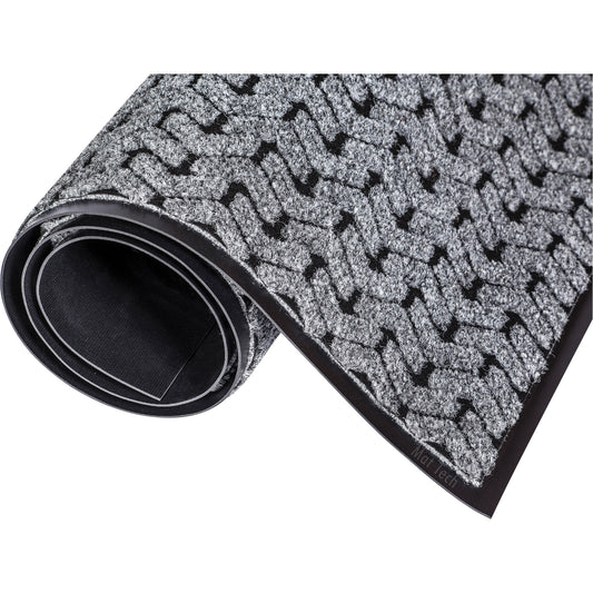 Mat Tech Tire-Track™ Entrance Mat, Wiper/Scraper, 3' x 10' x 3/8", Grey