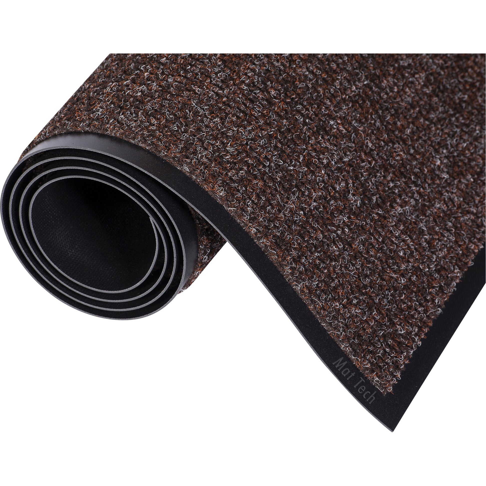 Mat Tech Needle-Pin® Entrance Mats, Wiper, 3' x 60' x 1/2", Walnut