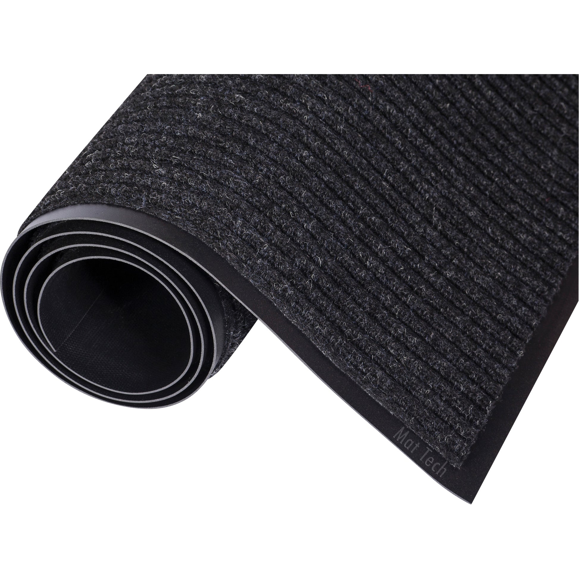 Mat Tech Needle-Pin® Entrance Mats, Wiper, 3' x 60' x 1/2", Charcoal