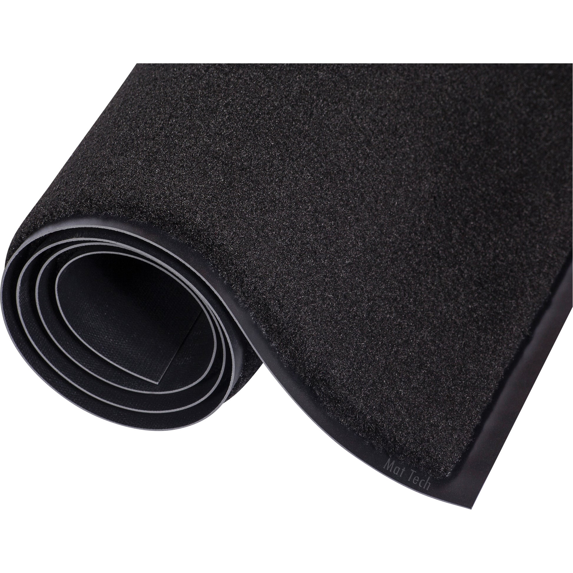Mat Tech Superluxe™ Entrance Mats, Wiper, 3' x 60' x 1/2", Black