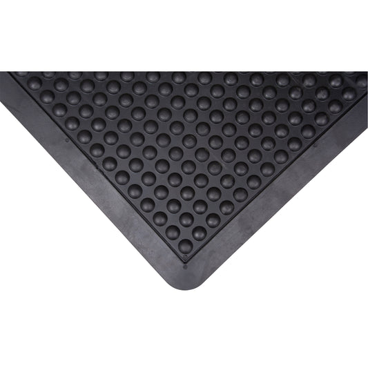 Zenith Safety Products Anti-Fatigue Dome Matting, Bubbled, 2' x 3' x 1/2", Black, Rubber