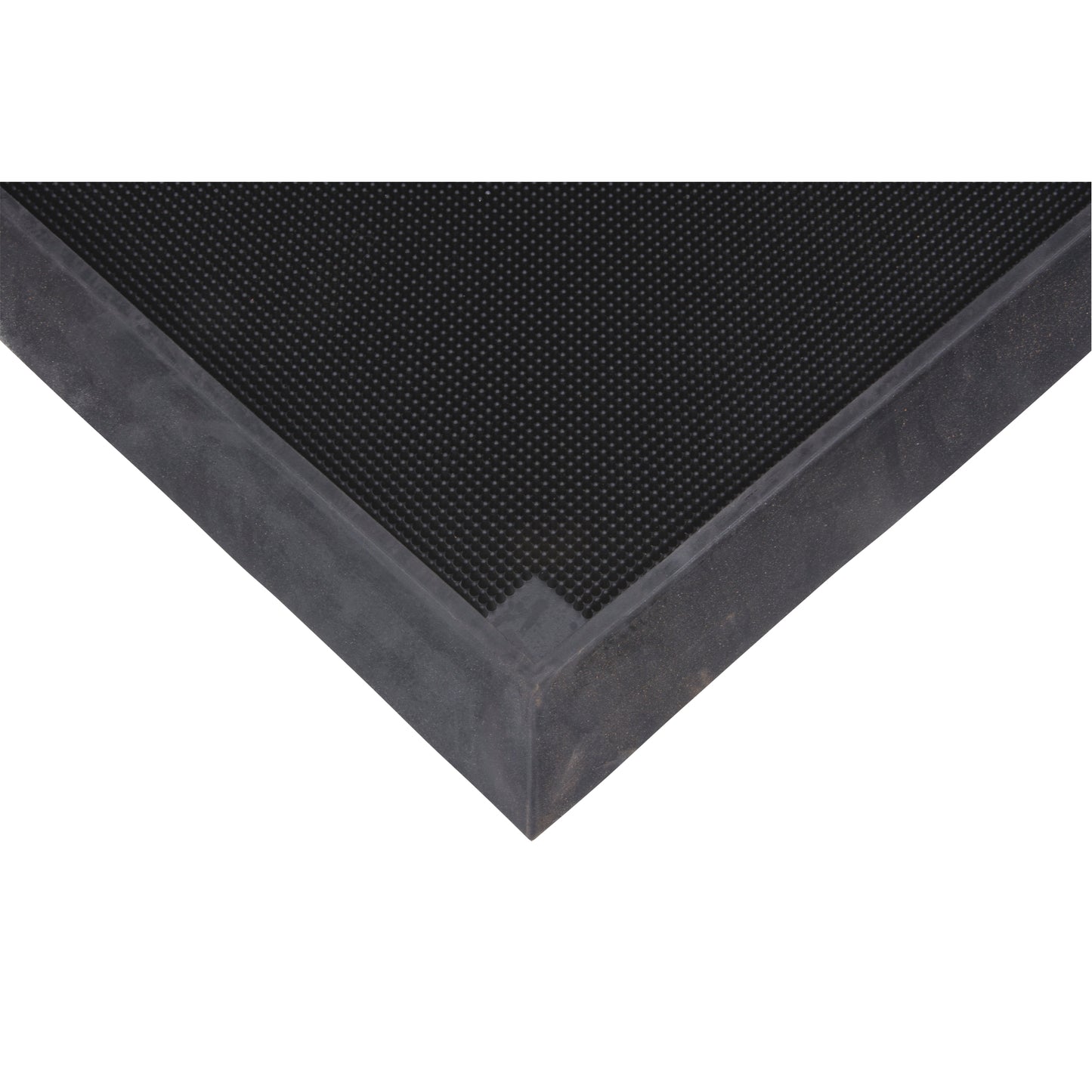 Zenith Safety Products Foot Sanitizing Matting, Rubber, 2-2/3' W x 3-1/4' L x 2-1/2" Thick, Black