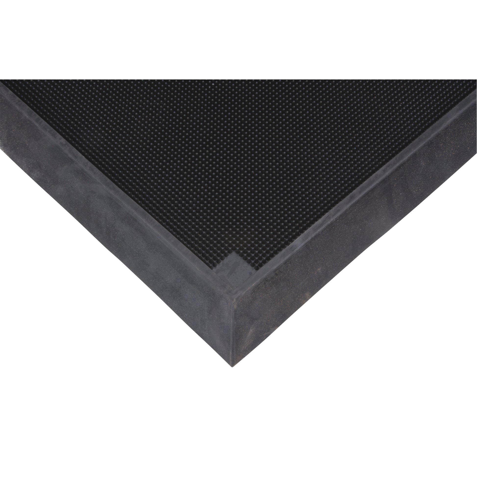 Zenith Safety Products Foot Sanitizing Matting, Rubber, 2-2/3' W x 3-1/4' L x 2-1/2" Thick, Black