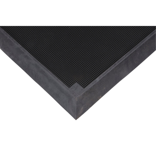 Zenith Safety Products Foot Sanitizing Matting, Rubber, 2-2/3' W x 3-1/4' L x 2-1/2" Thick, Black