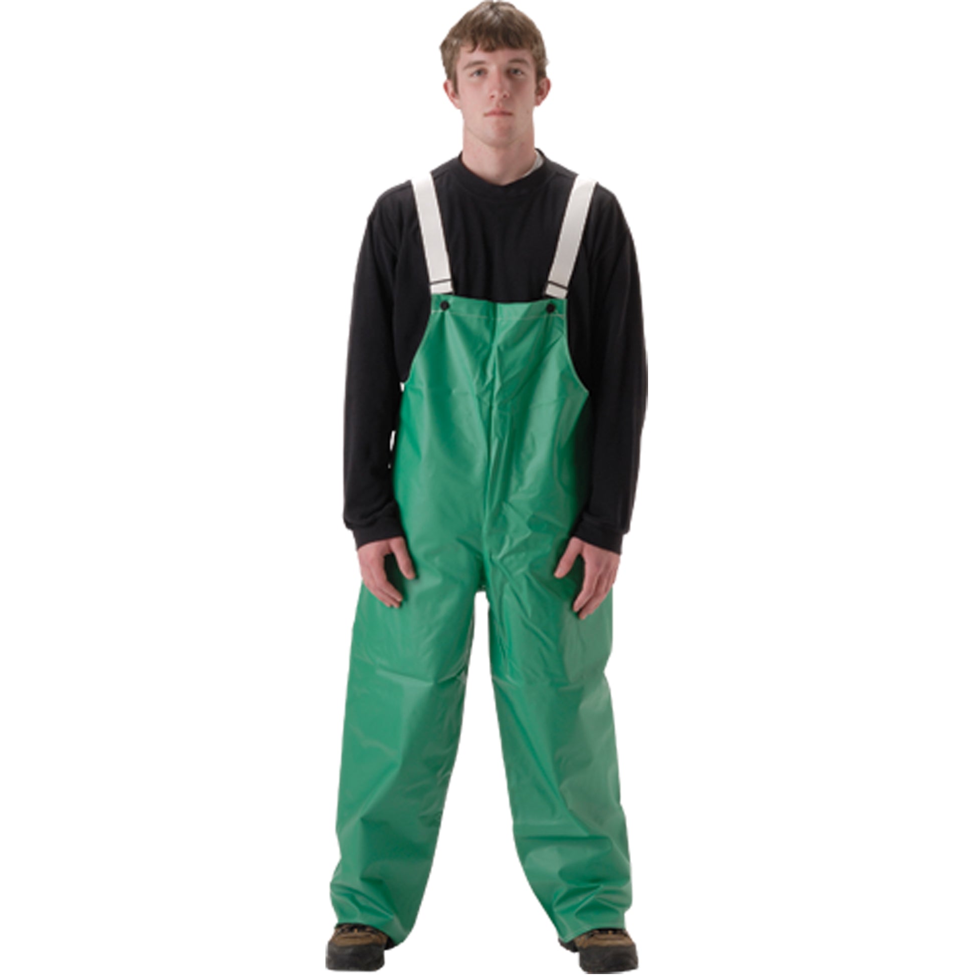  AcidBasic™ Chemical & Acid Resistant Rain Pants, Large, Polyester, Green