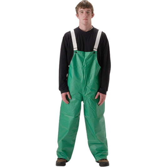  AcidBasic™ Chemical & Acid Resistant Rain Pants, Large, Polyester, Green