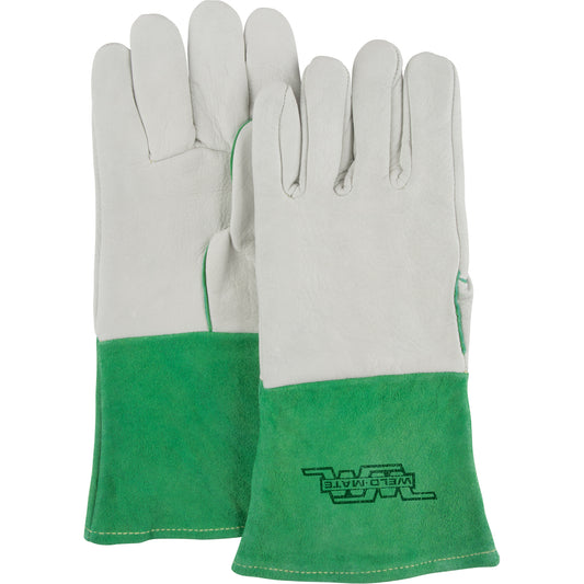 Weld-Mate Premium TIG Welding Gloves, Grain Cowhide, Size Medium