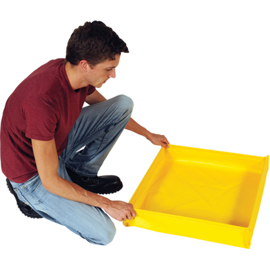 Ultratech Ultra-Utility Trays® Flexible Model, 24" L x 24" W x 4.7" H, 6.5 US gal. Capacity