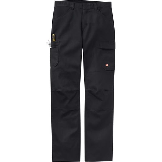 Red Kap Performance Shop Pants, Canvas/Cotton/Polyester, Black, Size 48, 37 Inseam