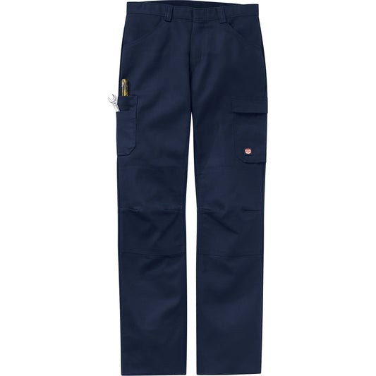 Red Kap Performance Shop Pants, Canvas/Cotton/Polyester, Navy Blue, Size 32, 37 Inseam