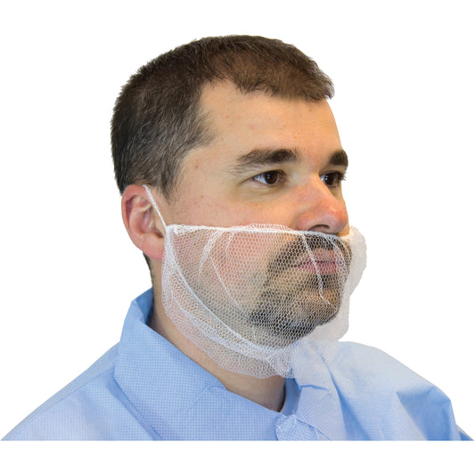 Gryphon Brands Inc. Mesh Beard Nets, Polyester, White