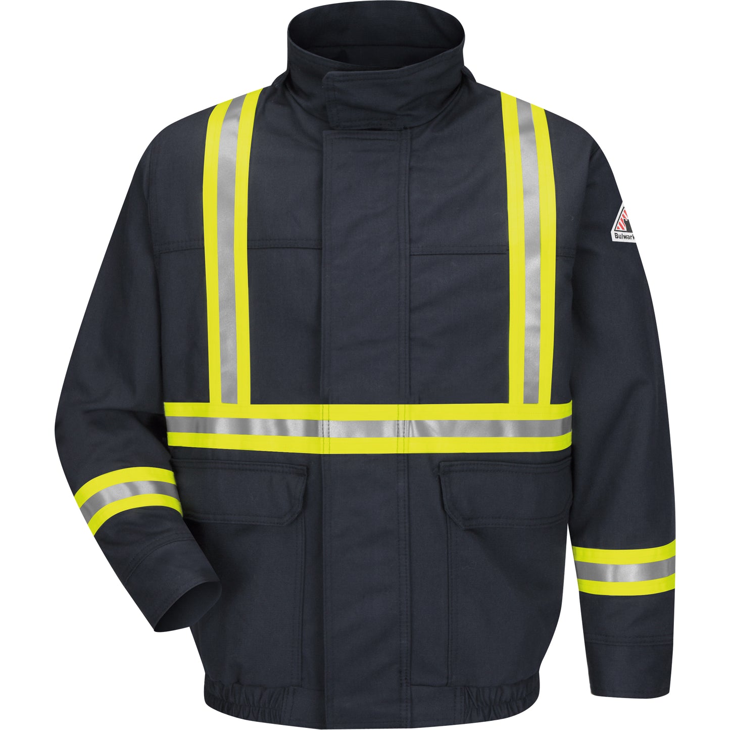 Bulwark EXCEL FR® ComforTouch® Lined Bomber Jacket, X-Large, Navy Blue, 30 cal/cm²