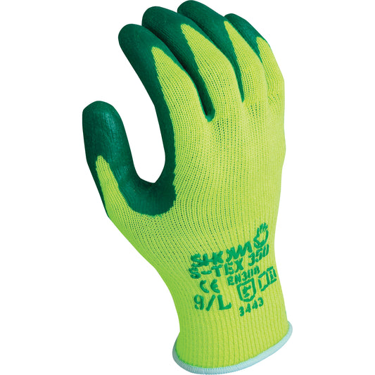 Showa S-Tex 350 Gloves, Size Small/7, 10 Gauge, Nitrile Coated, Stainless Steel Shell, ANSI/ISEA 105 Level 4