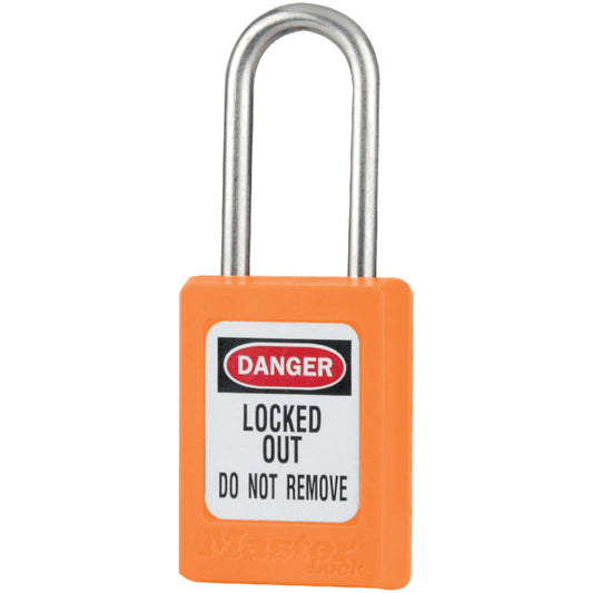 Master Lock S33 Zenex™ Padlock - Set of Six, Safety Padlock, Keyed Alike, Thermoplastic, 1-3/8" Width