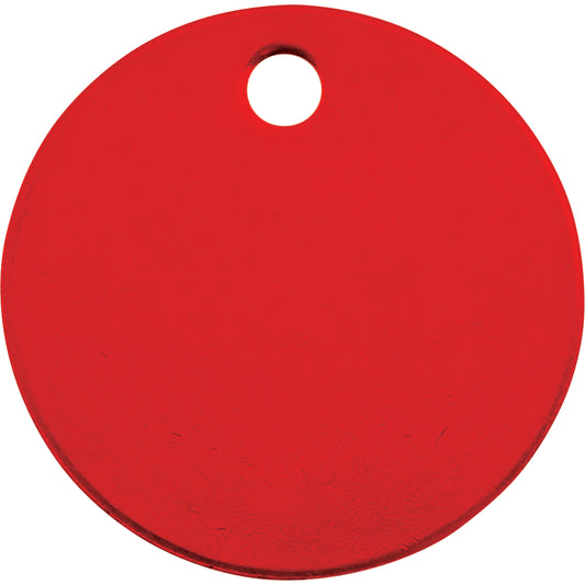 C.H. Hanson Blank Tags, Aluminum, 1.5" dia