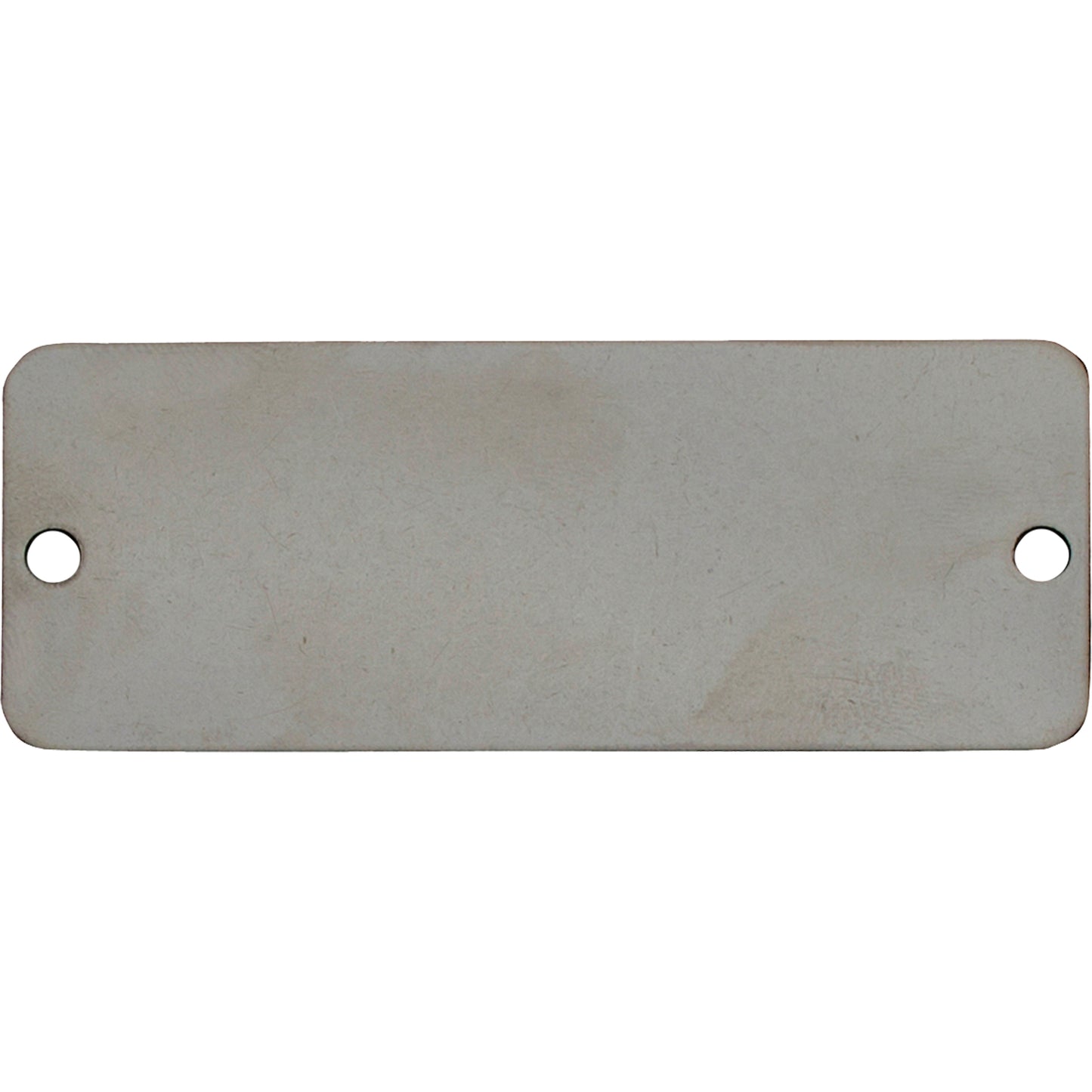 C.H. Hanson Blank Tags, Stainless Steel, 3" W x 1" H