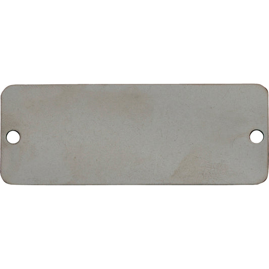 C.H. Hanson Blank Tags, Stainless Steel, 3" W x 1" H