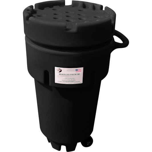 Black Diamond Wheeled Poly-Spillpaks, 50 US gal., Mobile