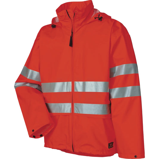 Helly Hansen Narvik Rainwear - Jacket, Polyester, High Visibility Orange, 2X-Large
