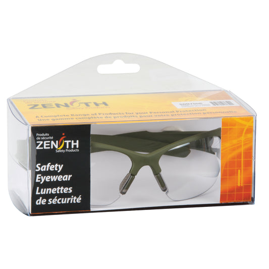 Zenith Safety Products Z2000 Series Safety Glasses, Clear Lens, Anti-Fog, Meets/Exceeds CSA Z94.3